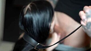 britney dutch offers her young mouth for nonstop rough facefucking and gagging