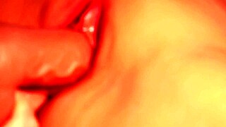 Watch me fuck this cute shaved doll pussy with my fake cock close up