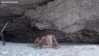 FOURSOME Cave Ass Lick Cumshot Squirting