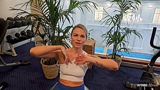 i train steve mori at gym then fuck her wet pussy first time 😈