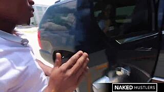 lonely milf housewife 😈 bends over for stranger's huge bbc on miami street 🍆💦