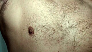 brazilian pornstar strokes her huge cock till it explodes cum