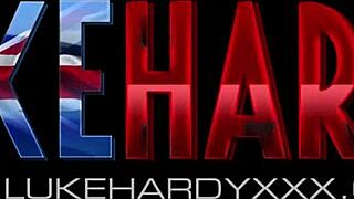 busty british sluts in uniform take big cocks punishing their wet holes in the garage