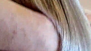 sneaky homemade bj from housewife with natural tits at friend's house