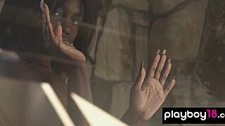 oh man... victoria's black pussy looks so hot when she strips it bare