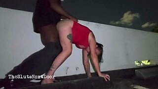 pregnant puerto rican housewife takes bbc outdoors