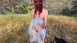 will frieren swallow every drop to get that book or beg for more cum?