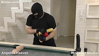 Young Bimbo Fists Robber's Ass in Brutal Anal Revenge