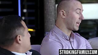 she sucks stepbro's monster cock on phone cam till stepdad interrupts the ride