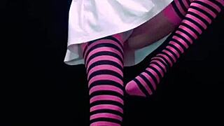 pretty petite latina bonneyuwu pees in jar wearing miniskirt panties