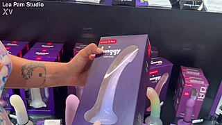 Pam Tries Huge Suction Dildo All Day French Babe