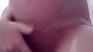 pregnant gf gets golden shower from old friend in shower 💦😏👅