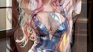 Smutty Cosplay Teens Deepthroat Big Cocks In League Of Legends Outfits