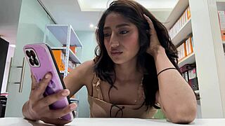 Pillada masturbating at work... gets huge ass blowjob ugh!!