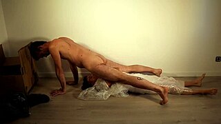 Naked Fuck Doll Delivered In A Box For Hard Doggystyle Creampie