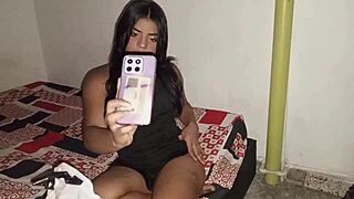 Colombian Morena Sends Vagina Pics Then Gets Fucked By Boyfriend