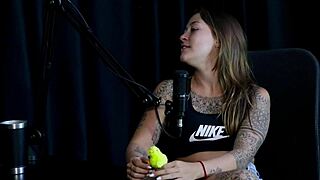 oruan kisses famous guy starts orgy in sheer red lingerie wants bi men