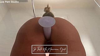 Pam Tries Huge Suction Dildo All Day French Babe