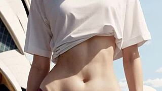 Ever wonder what lingerie modeling looks like at Sydney Opera House?