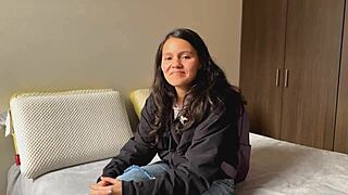 Tourist Lesbian Fingering Scissoring Orgasms for Cash at Home