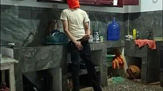 Curvy bisexual student shakes huge ass in kinky homemade roleplay