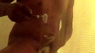 trimming up close in my solo shower routine
