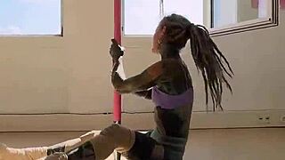 swaying on the pole feels so freeing after 2beepole's hot lessons -- inkedgirl d