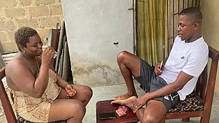 TEEN GAGS ON MONSTER BLACK COCK DURING FIRST DATE BLOWJOB