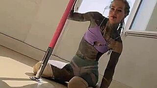 swaying on the pole feels so freeing after 2beepole's hot lessons -- inkedgirl d