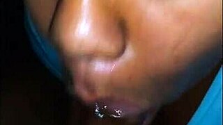 big breasted babe gives sloppy wet cock sucking pov