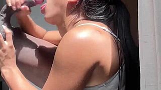 big booty brunette craves stepbro's monster cock pounding 😈 amateur couple heat 🔥 nysdel