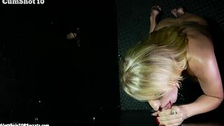 rachel savors cumshot eleven dripping down her eager tongue