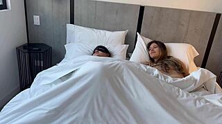 secret date with boyfriend's secretary her long fingers make me squirt kitchen lesbian! 😍👅