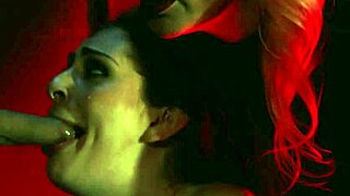 Milf tricks shy teen into public strapon double penetration orgy!