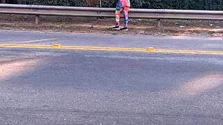 found street hooker for head discount 😍 dragged to lot for sloppy deepthroat feast 💦