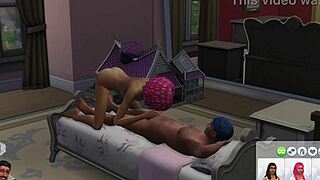 Stepbrother and stepsis Erika Acharya caught riding dad in taboo family gangbang!