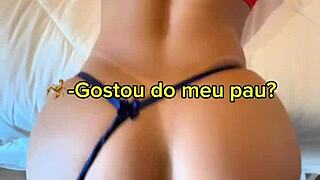 hotwife brazilian meets lover bares anal creampie fisting domination for cuckold pov