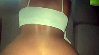 Petite ebony teen begs for quick bbc pounding before mom gets home