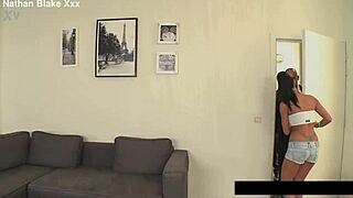 Petite Destiny 18+ slut DPed roughly by two hung studs