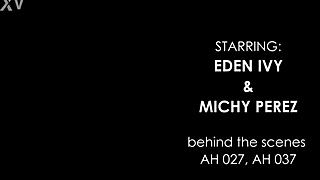 Behind Scenes Gangbang: Michy Perez Eden Ivy Double Penetration Creampies