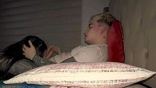 hey hermanastra, feel how horny we got on parents bed