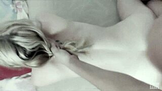 stepdad fucks shaved stepdaughter pussy cums on her face pov