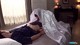 She teases him playfully sucking and spreading wide on his face