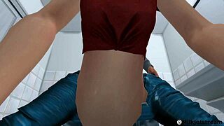 I fuck my pregnant girlfriend hard in the bathroom animation.