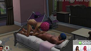 Stepbrother and stepsis Erika Acharya caught riding dad in taboo family gangbang!