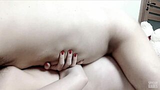 stepdad fucks shaved stepdaughter pussy cums on her face pov