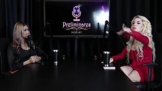 kyra sex prelims podcast with bia hot part 1 wanna see her sheer red lingerie?