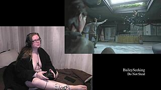 naked bbw ellie glasses playthrough tits bouncing nude 😈🍑🔥