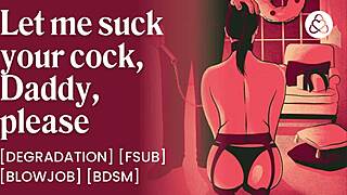 i cum facial on sub brat daddy's bdsm toy