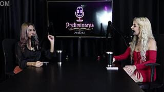 kyra sex prelims podcast with bia hot part 1 wanna see her sheer red lingerie?